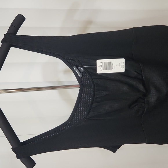 1x Torrid Black Cinch Tank Top - Picture 2 of 3
